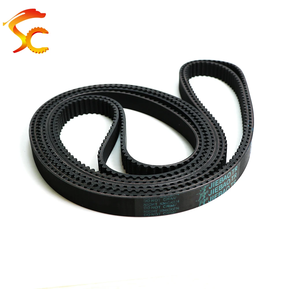 HTD 5M Timing Belt Length 1700 1715 1730 1760 1790 1800mm 5M Rubber Belt Width 9~40mm for CNC Belt HTD5M Closed Loop Belts