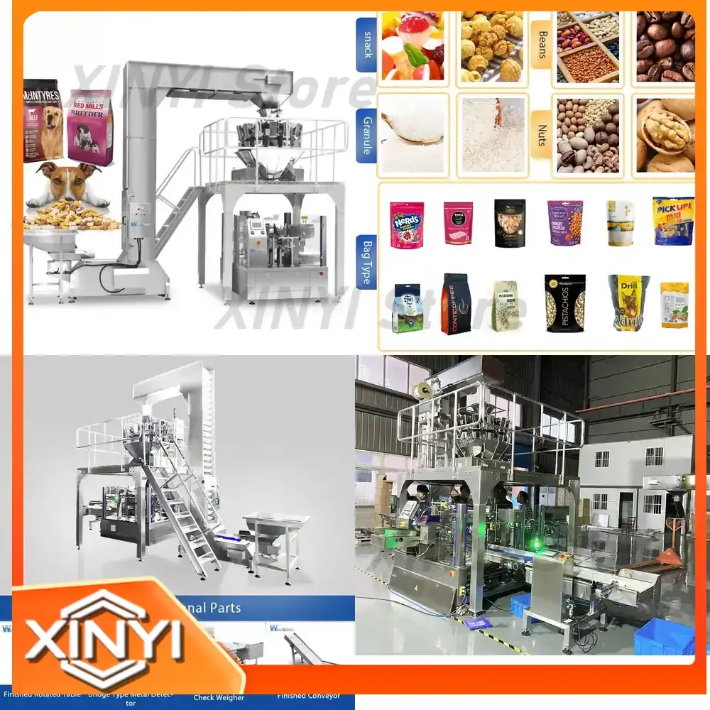 Doypack Stand Bag Mince Meat Muddy Flesh Meat Paste Wet Pet Dog Cat Food Automatic Pouch Filling Packing Machine for Pet Food