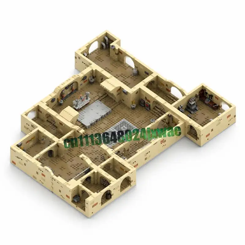 NEW 4412 Parts Expanded Jabba's Palace MOC Sci-Fi Base Model Custom Puzzle DIY Creative Assembly Educational Toy Popular Gifts