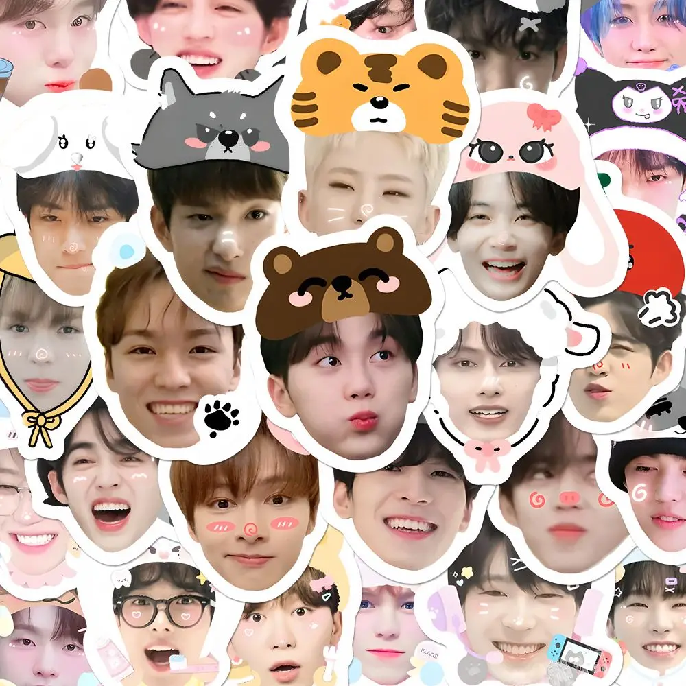 Kpop Stickers S COUPS JEONGHAN JOSHUA JUN HOSHI VERNON DINO WONWOO WOOZI DK MINGYU THE8 SEGKWAN Cartoon HD Waterproof Stickers