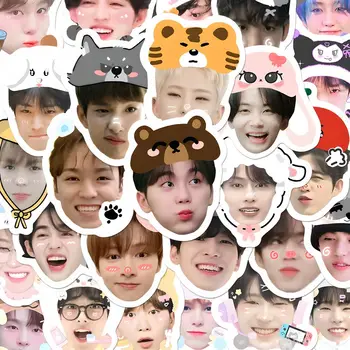 Kpop Stickers S COUPS JEONGHAN JOSHUA JUN HOSHI VERNON DINO WONWOO WOOZI DK MINGYU THE8 SEGKWAN Cartoon HD Waterdichte Stickers