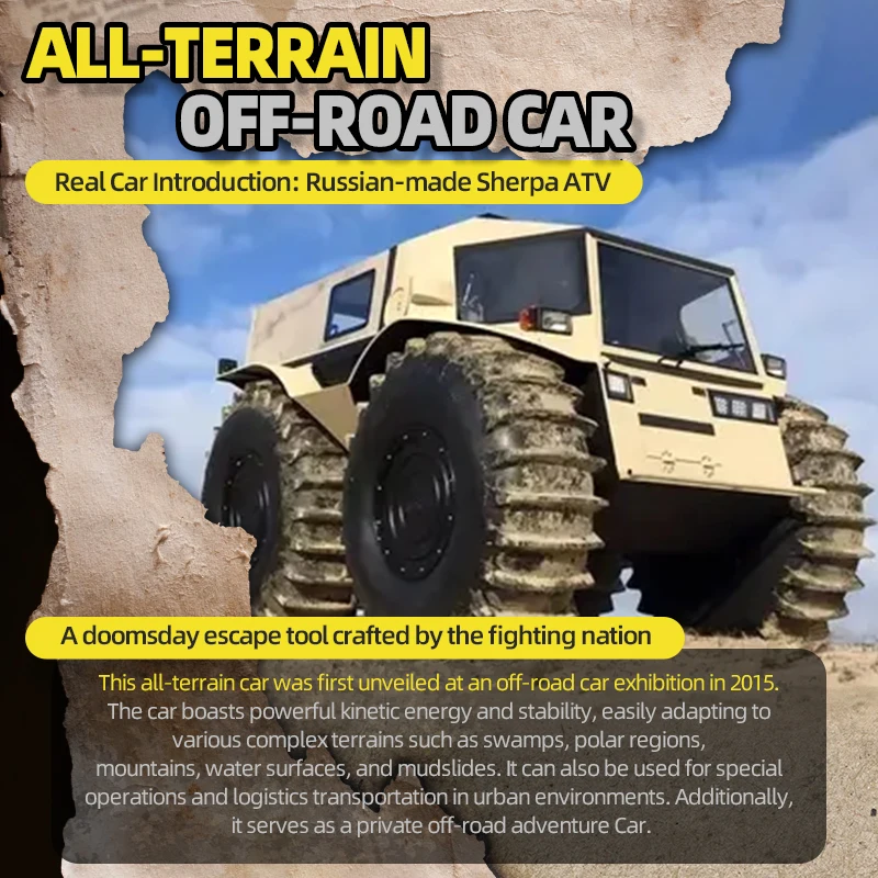 New JJRC Q210 RC Sherpa Four-Wheel Drive Large Foot Climbing All-Terrain Amphibious Vehicle Toys for Children.
