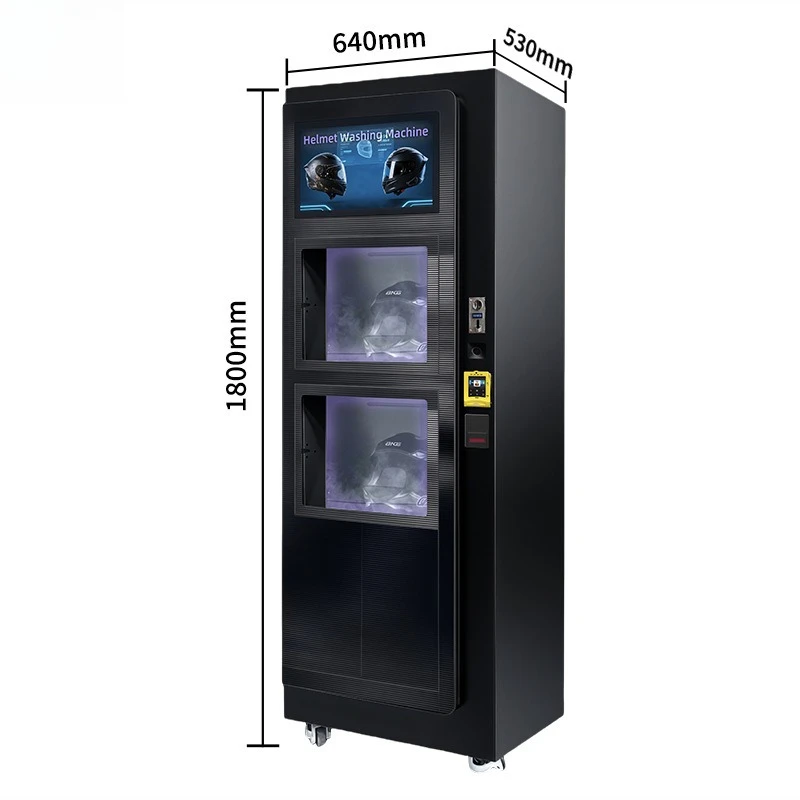 Helmet cleaning machine Two-grid AI intelligent self-service cleaning machine Sterilization