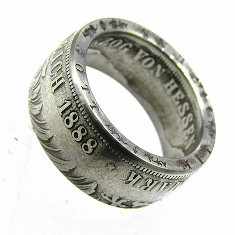 

Germany Silver Coin Ring 5 MARK 1888 Copper-nickel Alloy Handmade In Sizes 8-16