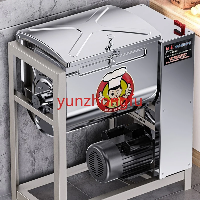 Commercial Noodle Kneading Machine Fully Automatic Kneading Noodle Mixing Noodle Large Capacity Flour Mixer Dough Mixer 5-25KG