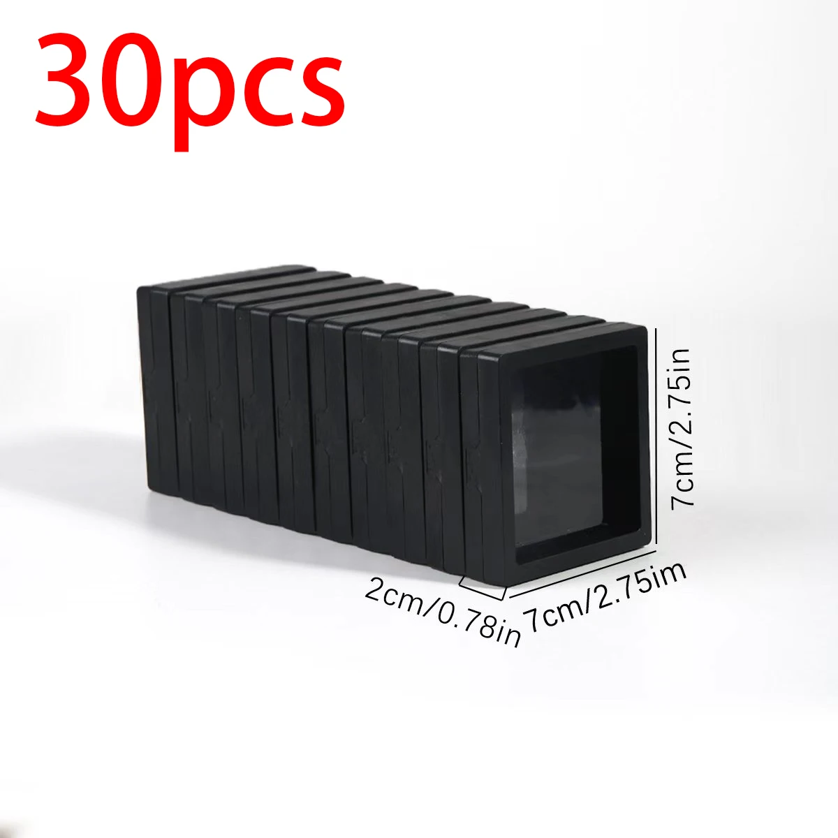 30pcs Portable 3D Floating Jewelry Display Box for Storage