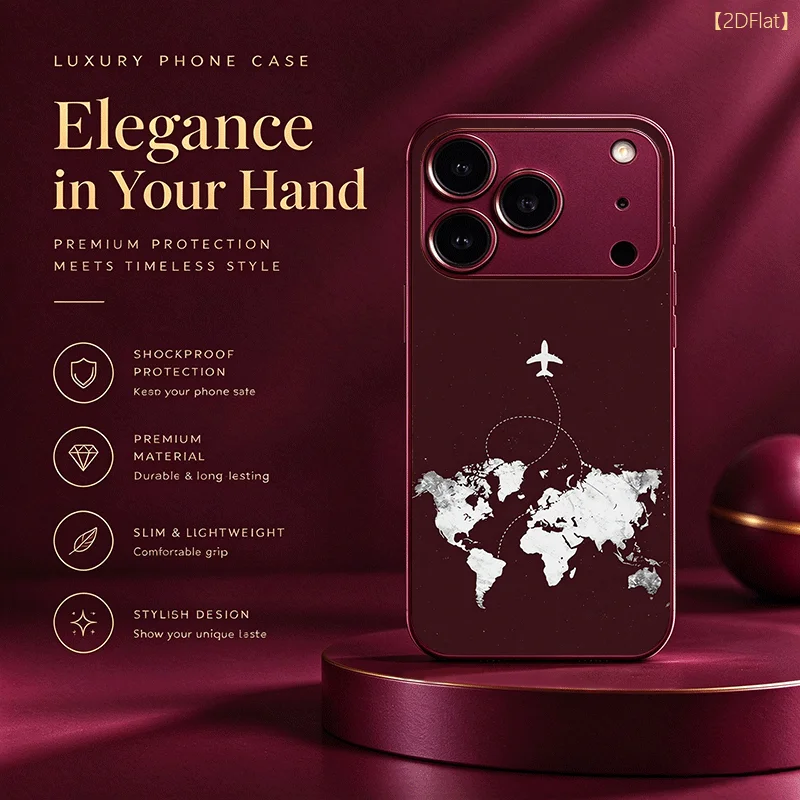 Flight trajectory map High-end for iPhone 18 pro Phone Case Glass phone case for iPhone 18 17 16 15 14 13 12 11 Promax Pro Plus