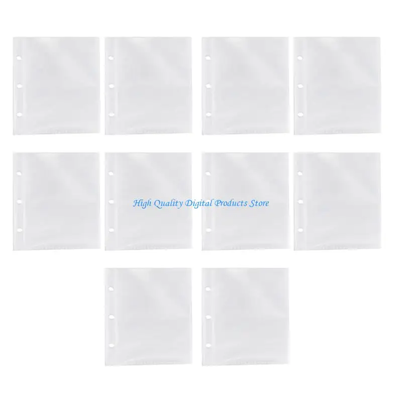U2JE 3 Rings Velvety Cloth Binder Cover Photo Collection Album with Closure