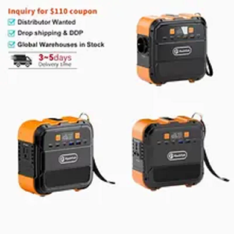 A101 Portable Power Station 120W Continuous 200W Peak, 98Wh 26400mAh Solar Generator, AC 100-240V, Dual QC3.0 USB DC Output for Camping Outdoor Emergency Home Backup
