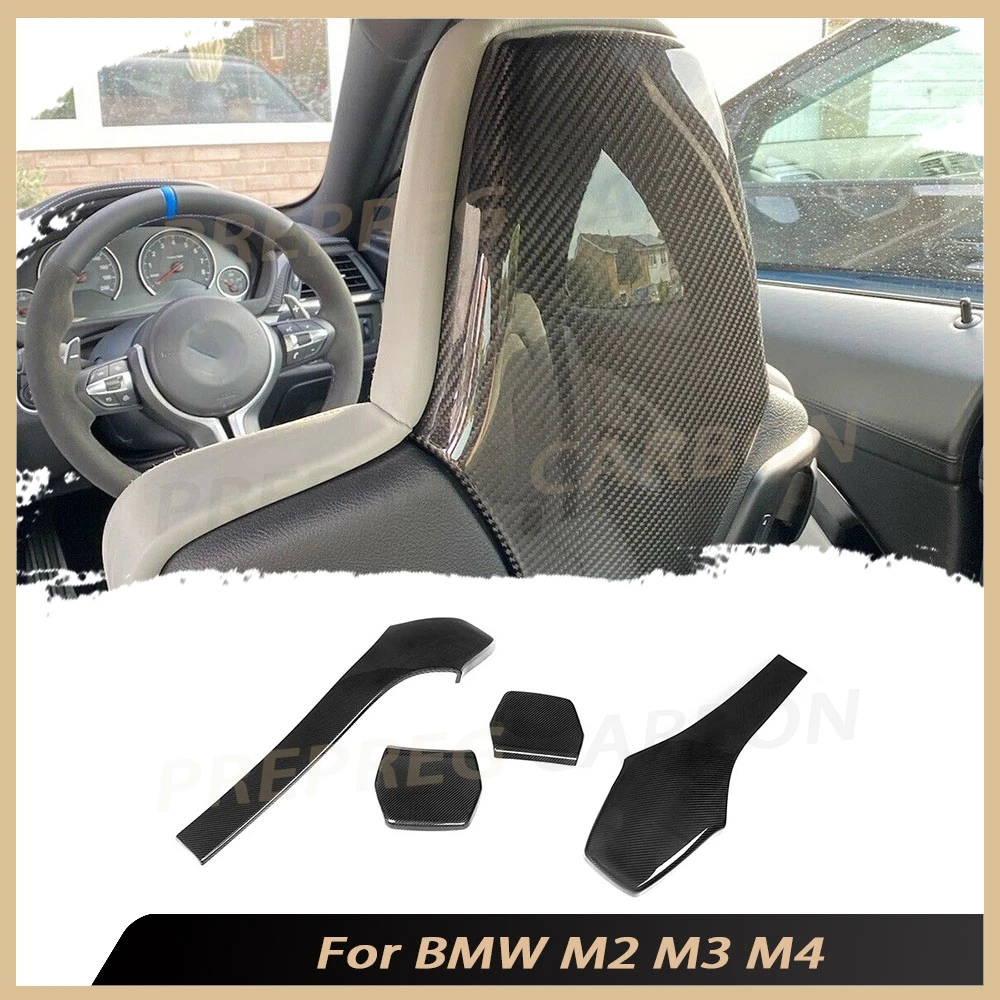 

Carbon Fiber Car Inner Seat Back Covers Trims for BMW F80 M3 F82 F83 M4 F87 M2 M2C Sedan Coupe Convertible 2014-2019 Accessories
