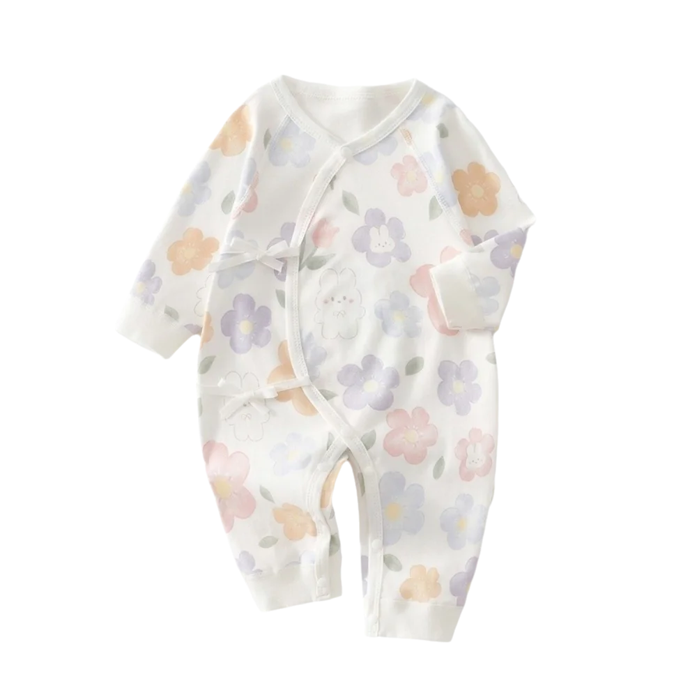 

Весенне-осенний мягкий детский комбинезон с мультяшным рисунком и пуговицами, детский комбинезон, хлопковый комбинезон с милым принтом для новорожденных, комбинезон для новорожденных