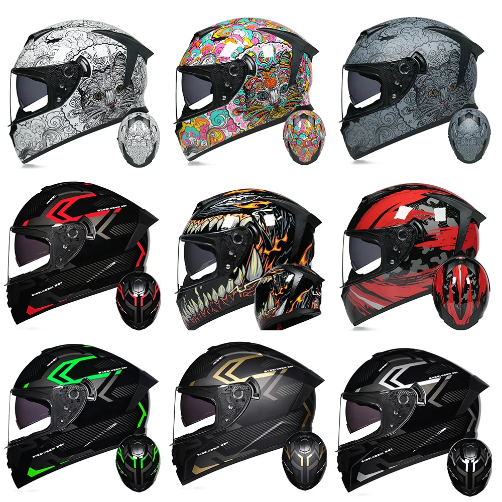 Мотоциклетный шлем для мужчин и женщин Casco Moto Мотокросс Гоночный шлем анфас Off Road Capacete Moto DOT Approved