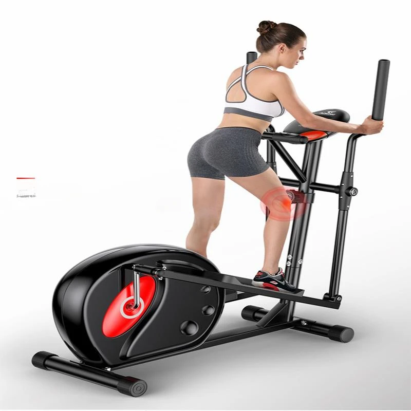 Elliptical Machine Household Indoor Fitness Equipment Fitness Space Walk Elliptical Trainer Magnetron Resistance Adjustment