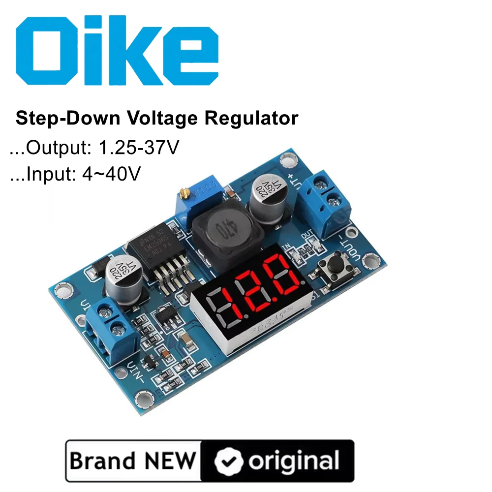LM2596 DC DC Step Down Converter Voltage Regulator LED Display Voltmeter 4.0~40 to 1.25-37V Buck Adapter Adjustable Power Supply