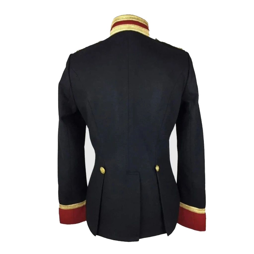 Adult Women 18th Century Civil War Military Cosplay Costume Jacket Women Parade Coat Costume Black Hussar Coat