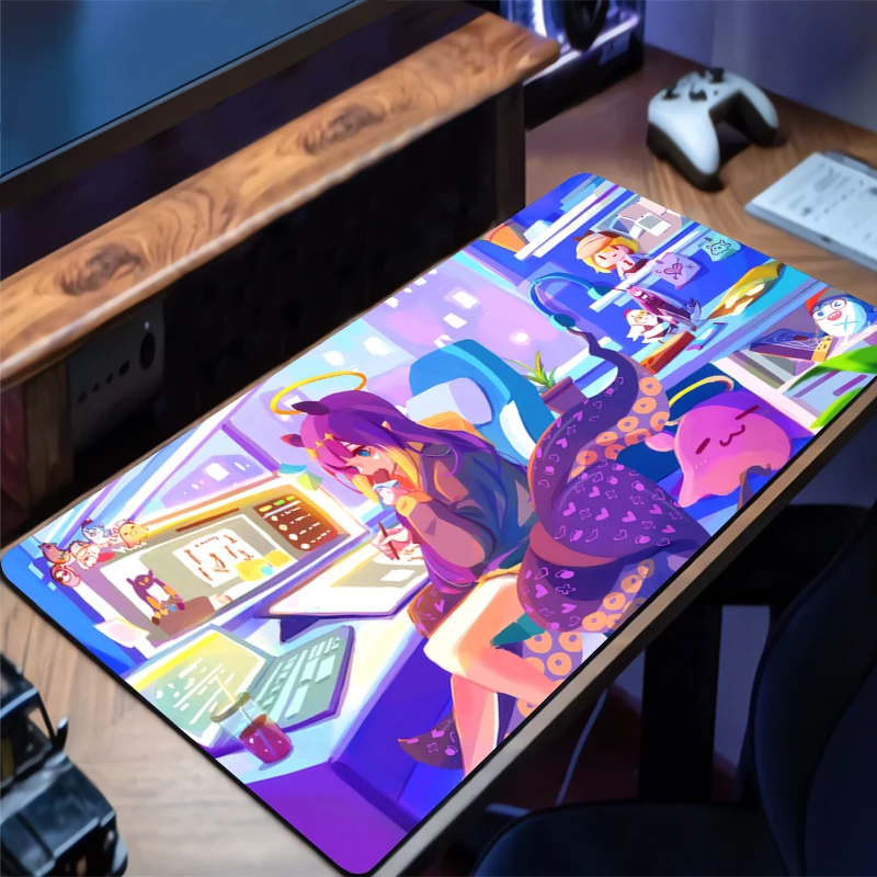 

Mouse Pad Large Hololive Ninomae Ina Nis Gamer Keyboard Mat Pads Gaming Desk Protector Laptops Mousepad Deskmat PC game Mousepad
