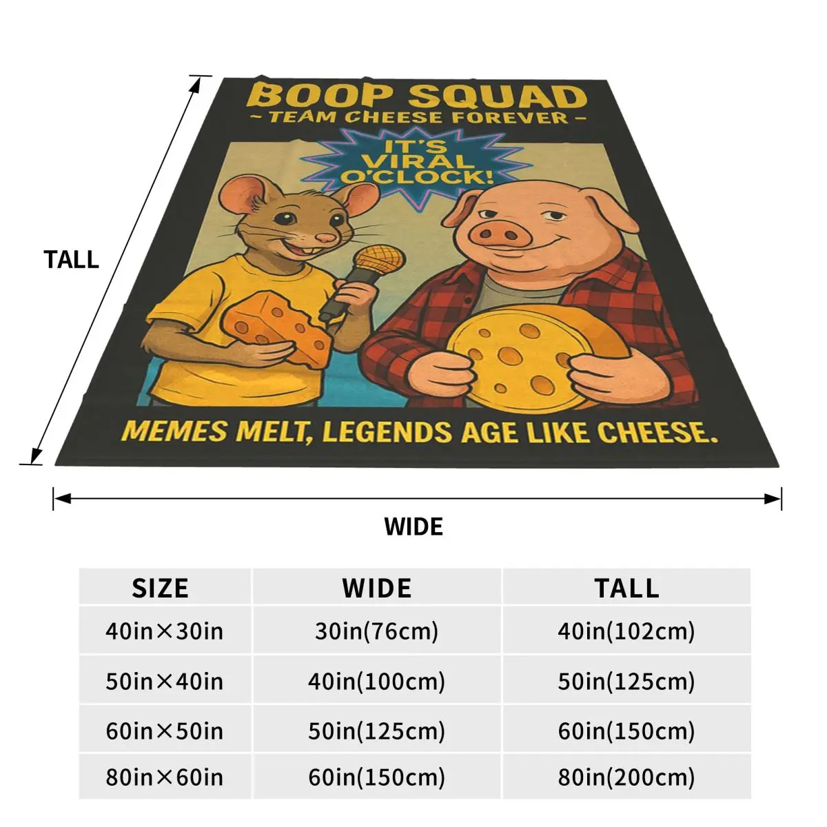 Tim Cheese + John Pork Blanket Fleece Sofa Throw Blanket Breathable for Couch Bedding Outdoor Throws Bedspread Quilt