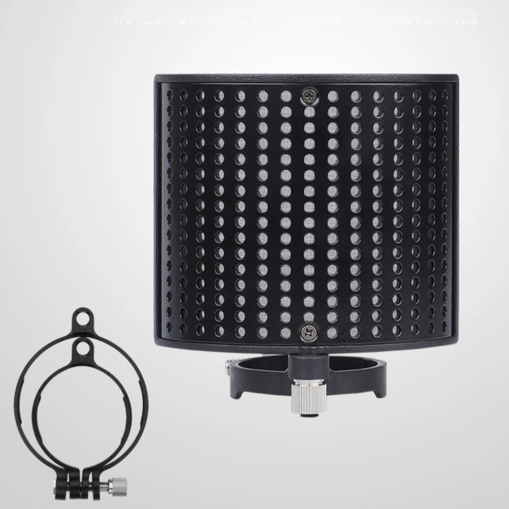 

Cover Microphone Shaped Vocal Filter Protector Wind Covers for Microphones U-shape Pop Mesh Sleeve Accessories