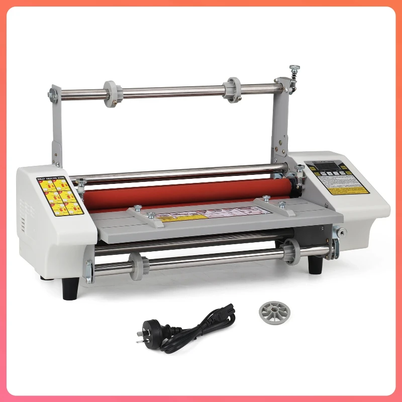 

9350T A3 Hot Cold roll laminating machine Four Rollers Laminator laminator High-end speed regulation thermal laminator 110V/220V