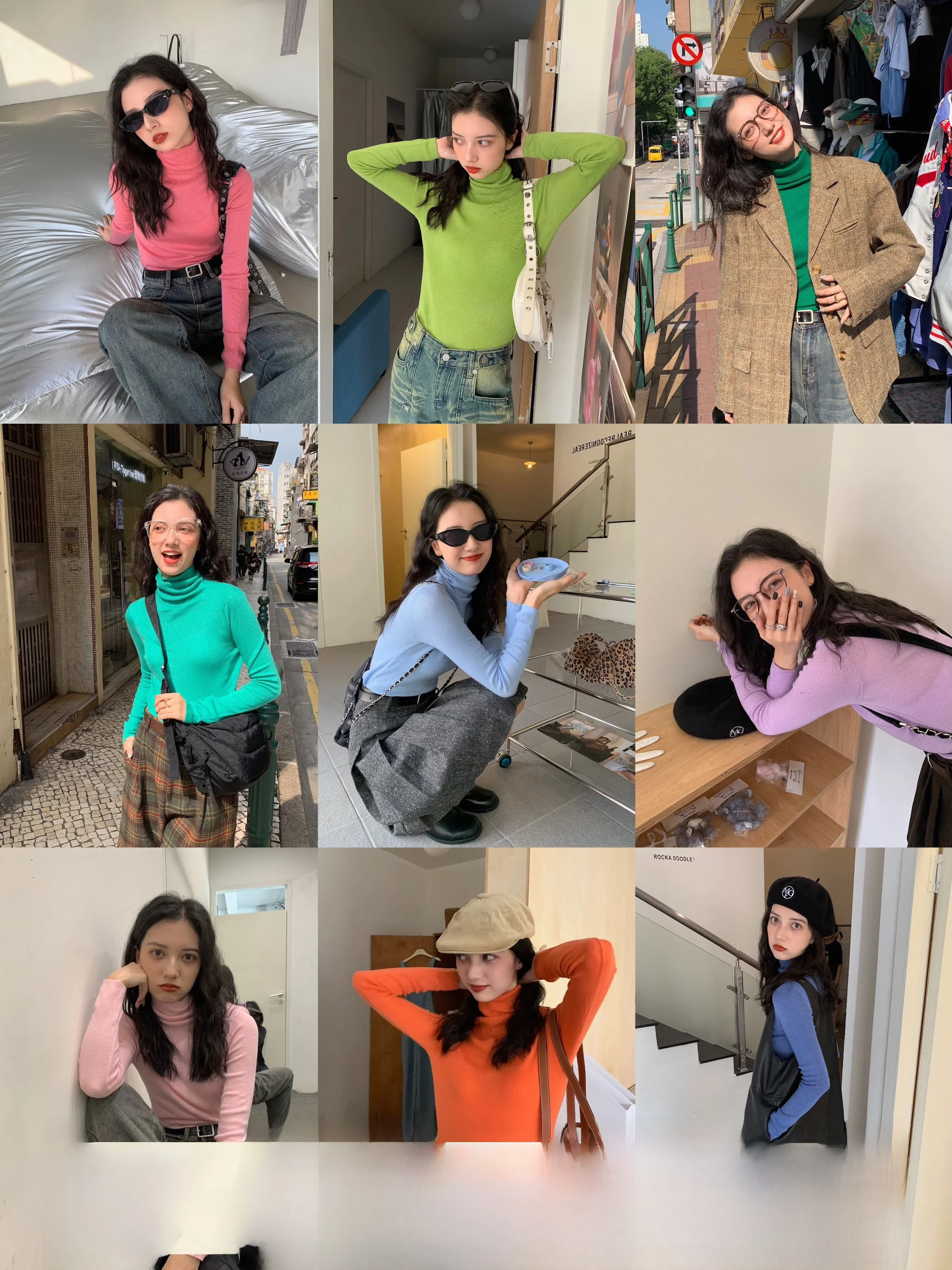 

Женский приталенный свитер Fullmoon из высококачественной шерсти с высоким воротником, длинными рукавами и модным воротником-стойкой, зимний, цветной