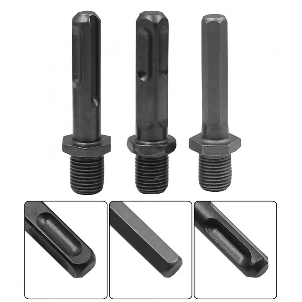 1Pcs Chuck Adapter Electric Hammer Conversion Adapter Square Hex Round Connecting Rod Hex Shank Metal Power Tool Accessory