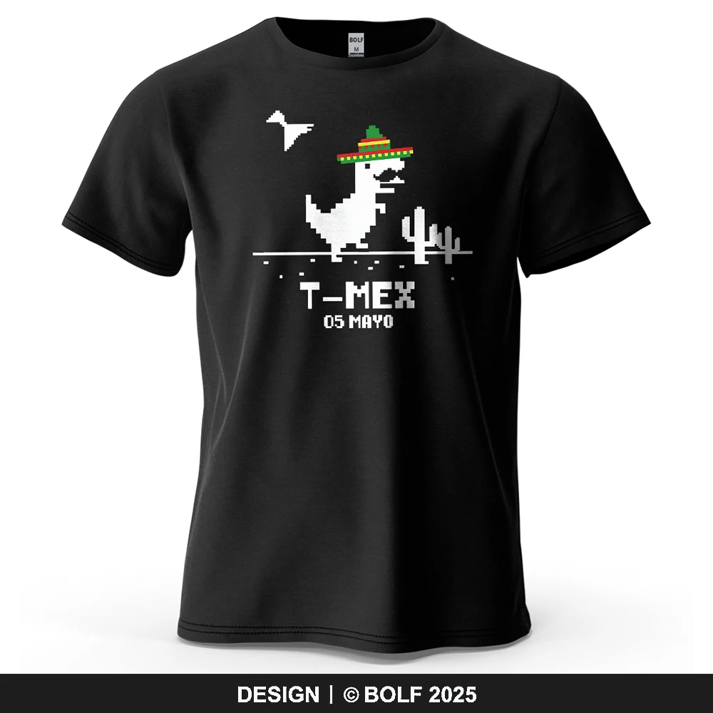 Pixel Art Dinosaurier Humor bedrucktes Herren-T-Shirt aus 100 % Baumwolle, übergroß, Retro-Stil, Grafik für Damen und Herren, Tops, T-Shirts, Streetwear