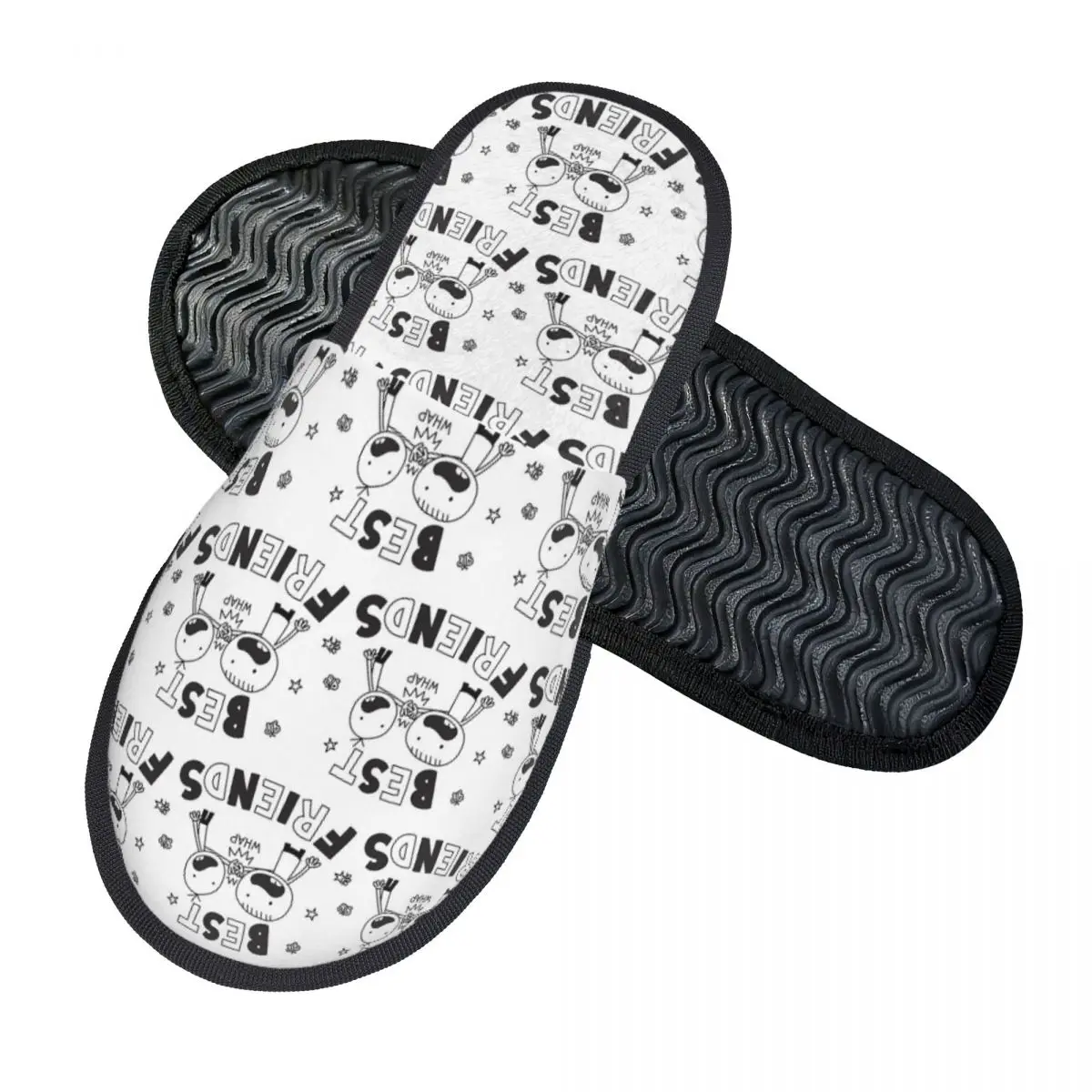 Custom Best Friends Diary Of A Wimpy Kid Slippers Memory Foam Warm Soft Women House Slipper Indoor Comfy Shoes