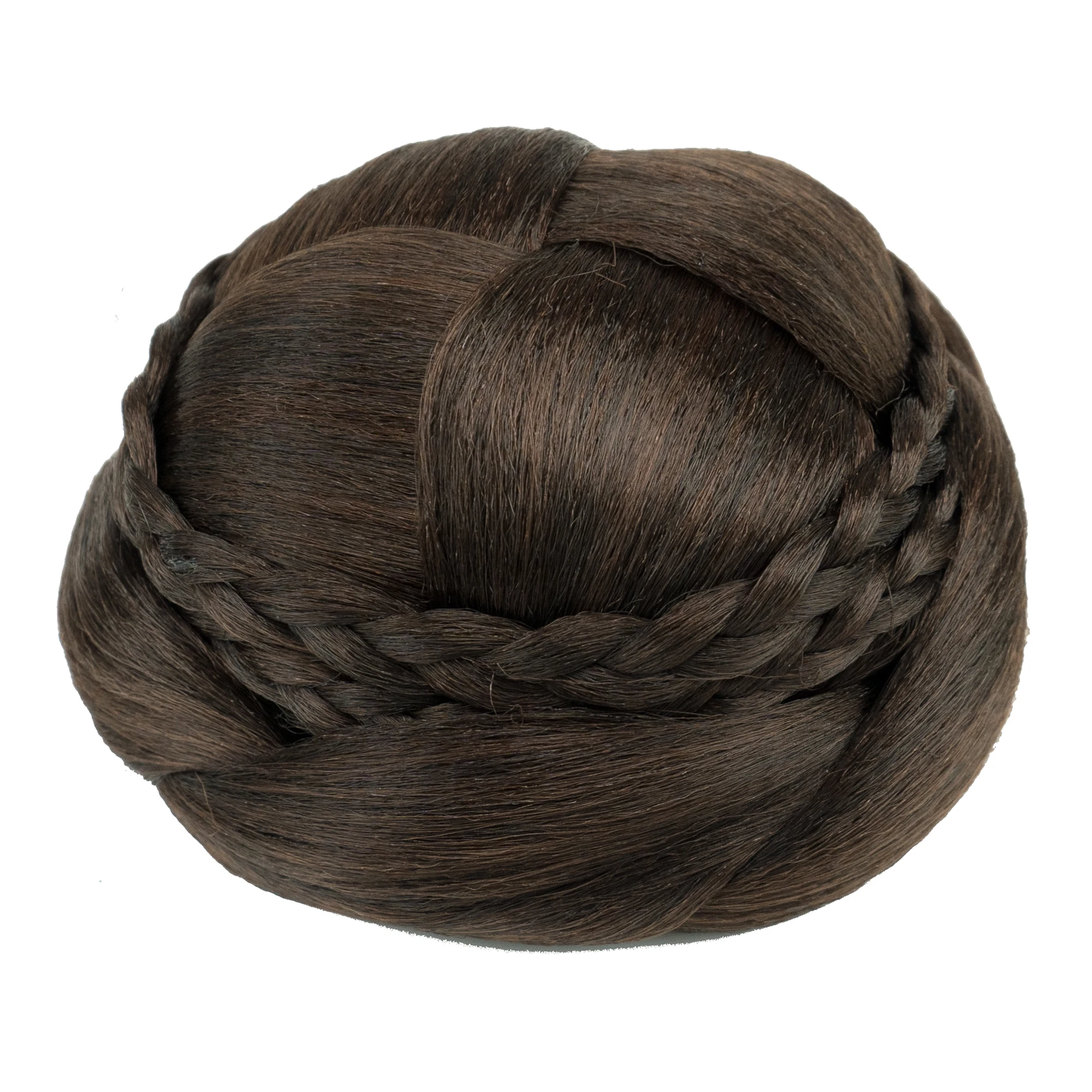 Synthetic Handmade Braided Chignon Dancer Hair Cover Donut Hairpieces Scrunchies Hair Bun Wig Hair Accessories for Women