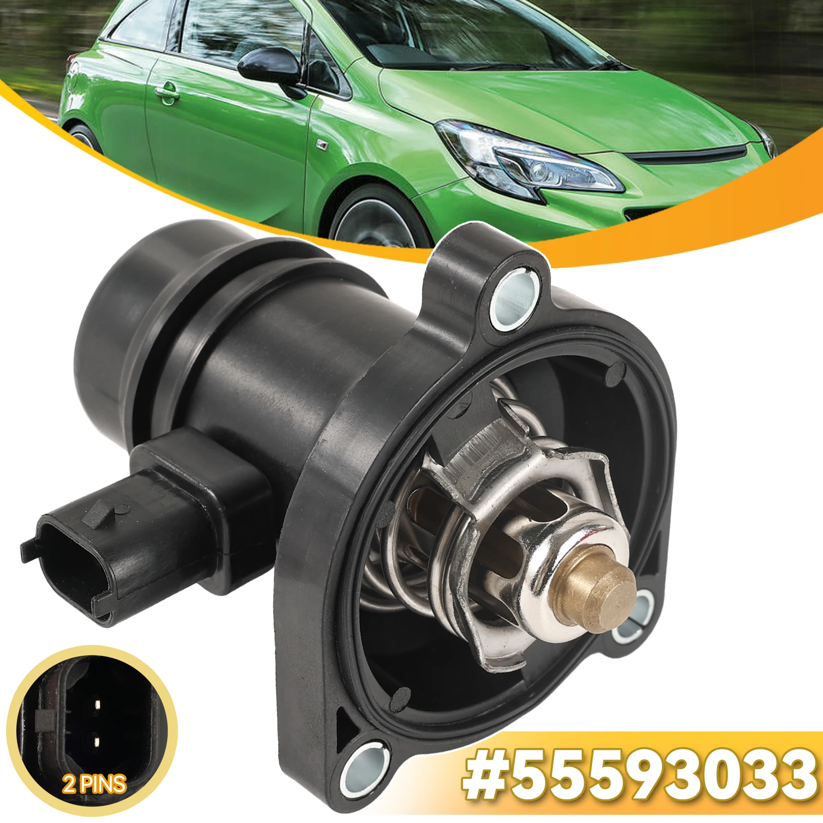 

Coolant Thermostat Housing with Seal 55593033 For Chevrolet Aveo Cruze Opel Adam Astra Corsa D E Meriva Peugeot 306 405 Vauxhall