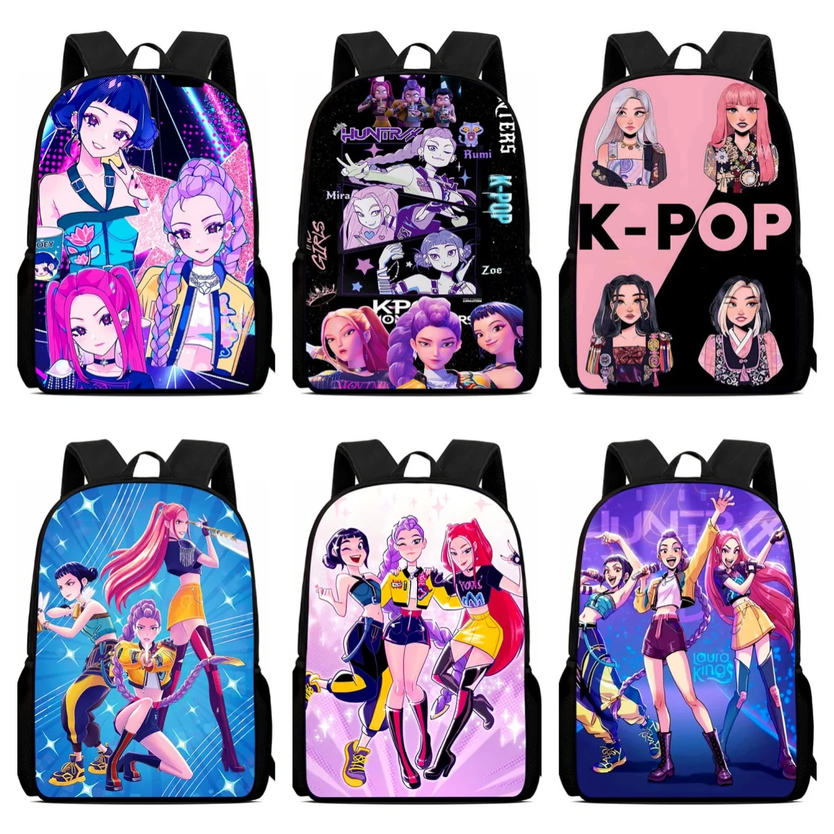 حقيبة ظهر مدرسية للأطفال لرياض الأطفال، 15 بوصة كارتون K-Ppop 38-52 حقائب مدرسية للبنين والبنات، حقيبة ظهر خفيفة الوزن ومتينة للأطفال