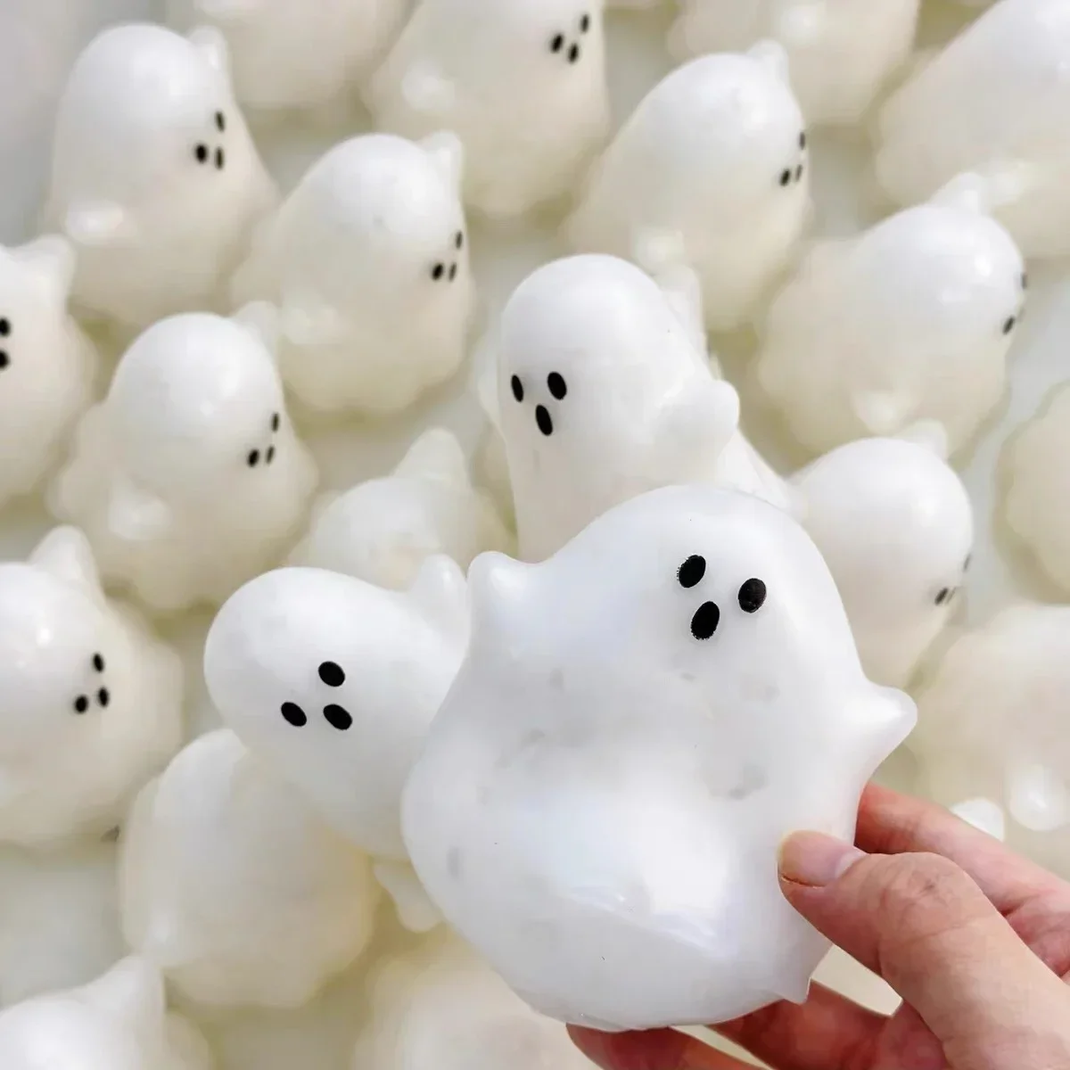 Halloween Squishies Ball Knackiges Handgemachtes Kürbis-Squishy-Spielzeug Langsam aufsteigendes Squeeze-Stressabbau-Spielzeug Halloween-Party-Geschenke – Detail 11
