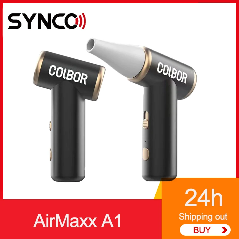 SYNCO COLBOR AirMaxx A1 Portable Air Blower Mini Turbo Fan Keyboard Cleaner Compressed Air Duster for Computer PC Camera Dust