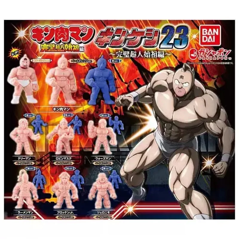 Echte Bandai Gashapon Kinnikuman Robinmask Ramenman Brocken Jr. Warsman Gachapon Capsule Speelgoed Model Figuren Ornament Verzamelen