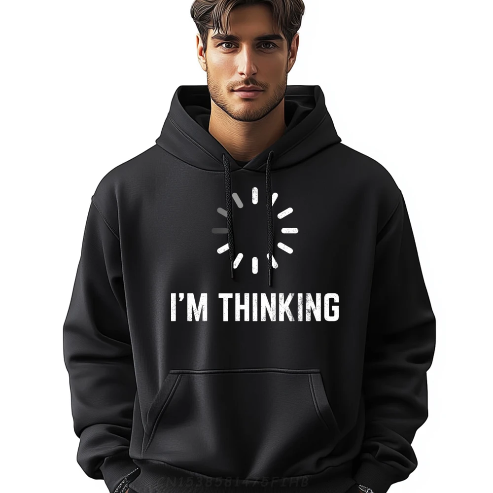 

I im Thinking for Geeks Nerds Programmers Funny Hiphop Streetwear Winter Hoodie Men Christmas Sweater Long Sleeve