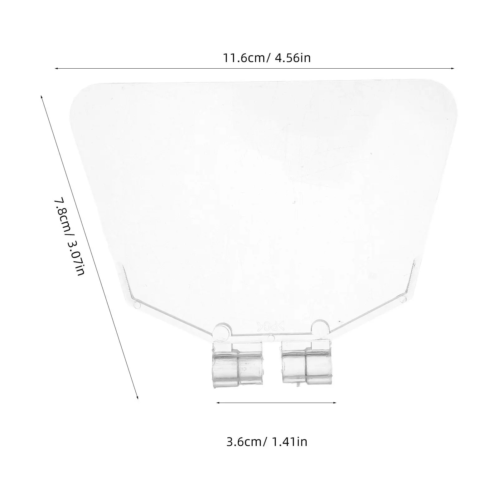 Transparent Safety Panel Bench Grinder Guard Replacement Large 4.6x3.1in Dustproof Protective Cover Grinding