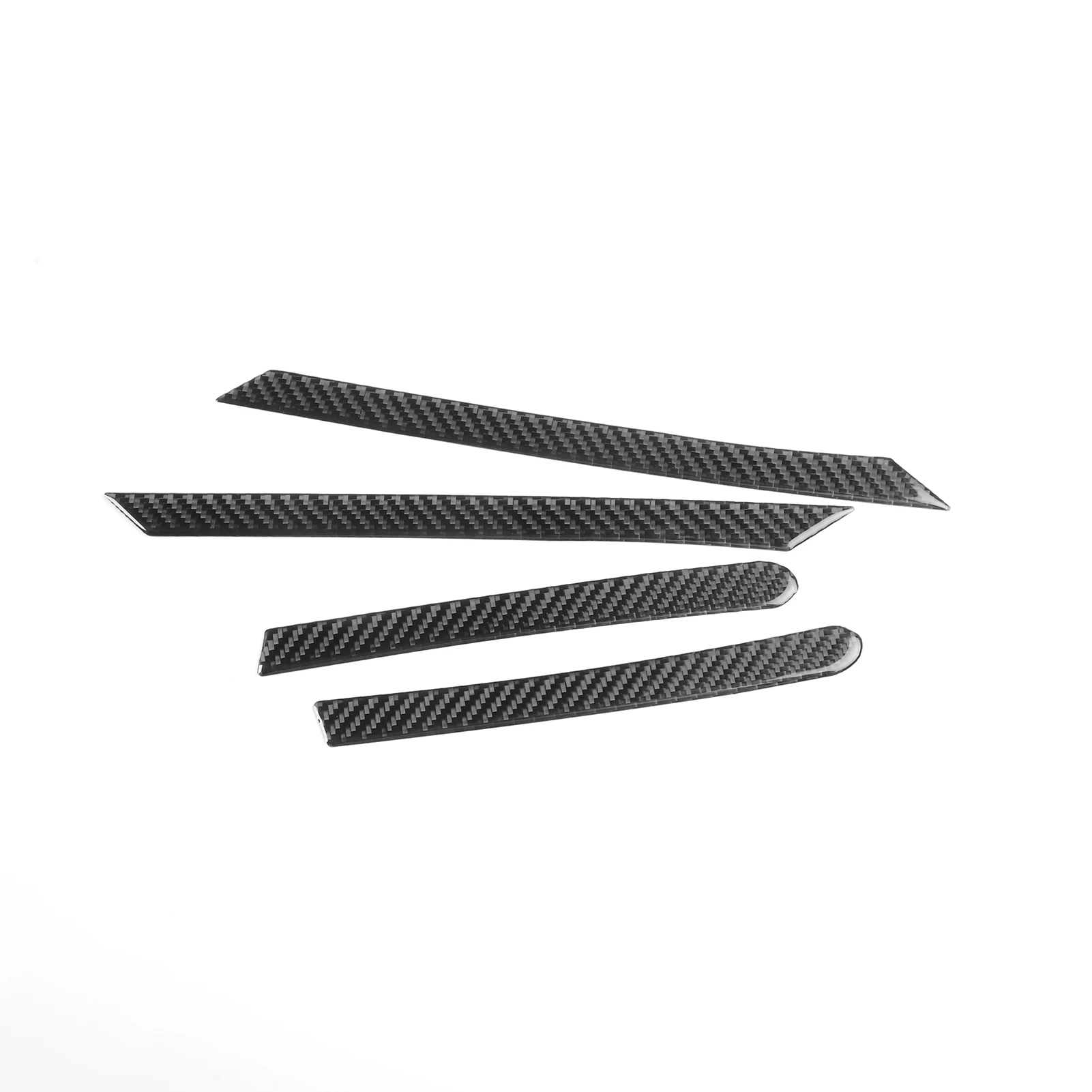 For Ford Kuga Escape C520 2017-2020 Real Soft Carbon Fiber Car Exterior Door Window A-Pillars Pillar Post Overlay Cover Set 8Pcs