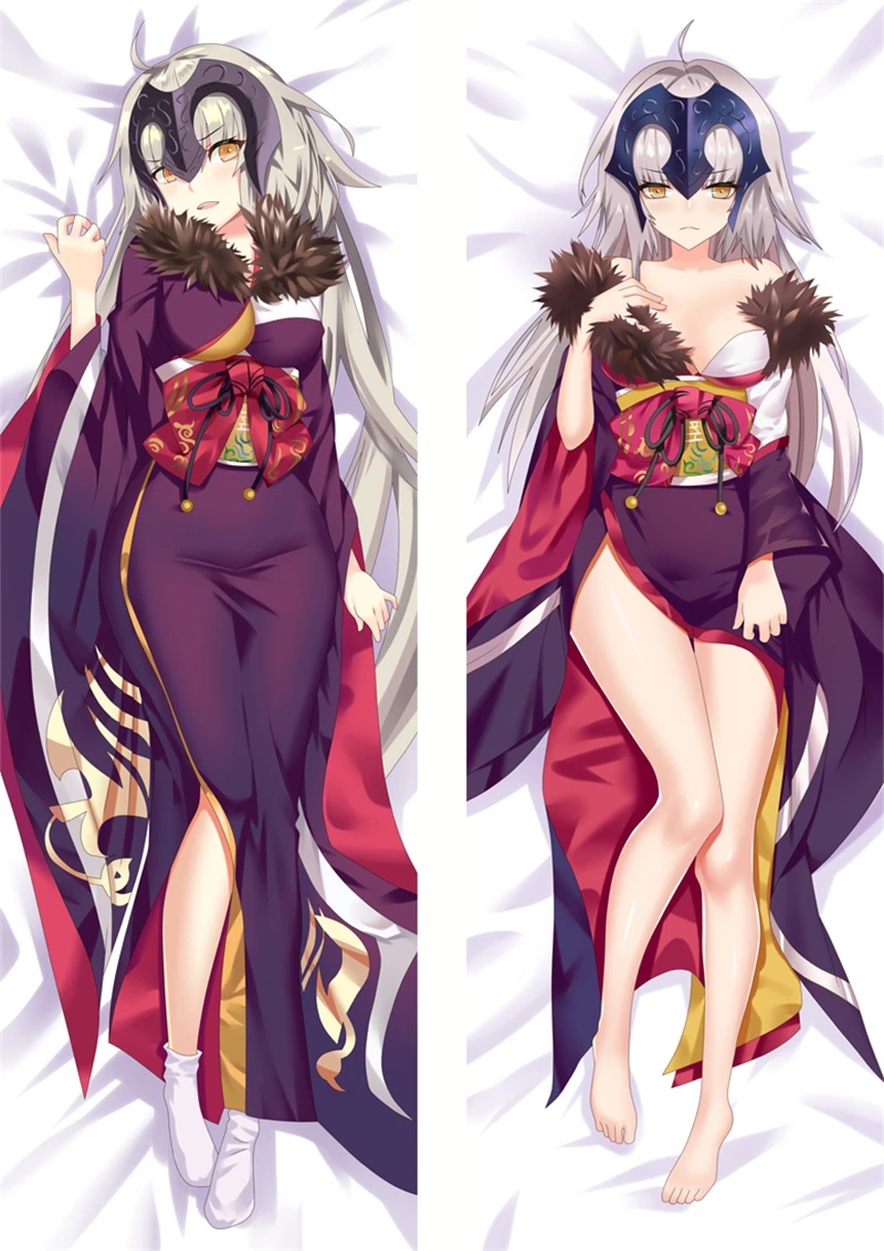 

Game Fate Zero Joan of Arc Jeanne d'Arc Cosplay Dakimakura Pillow Case Hugging Body Xmas Gift Prop