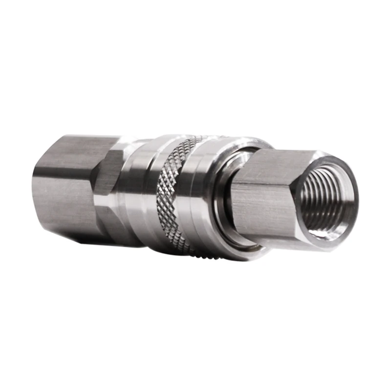 1 Piece Soda CO2 Quick Adapter Pneumatic Quick Adapter Stainless Steel 3/8NPT Inner Female Head And 1/4NPT Inner Male Head