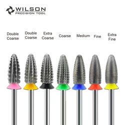 WILSON-Cortadores de Unhas para Manicure Drill, Bits Tufão, Acessórios para Remover Gel Duro, Ferramentas 2 Way