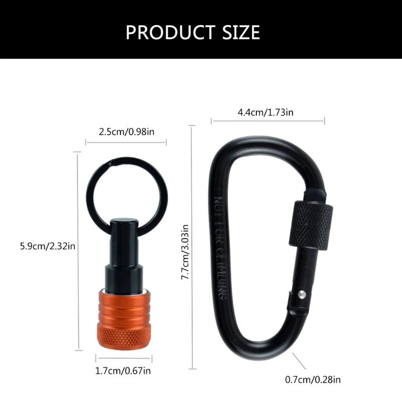 6 Cái Dụng cụ giữ bit Dụng cụ giữ mũi khoan 1/4 Móc khóa giữ mũi khoan