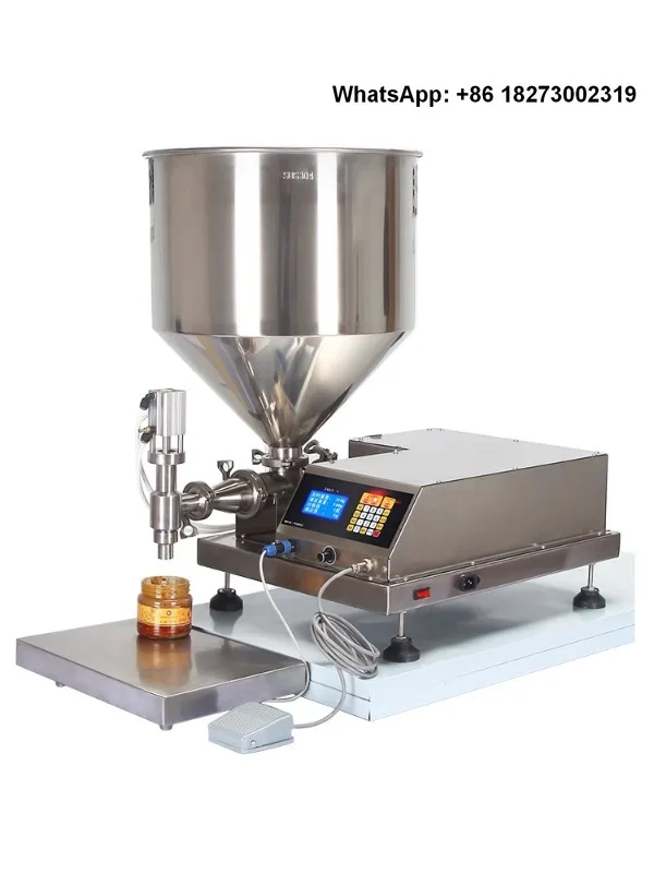 Sauce filling machine liquid weighing and stirring fully automatic quantitative packaging machine