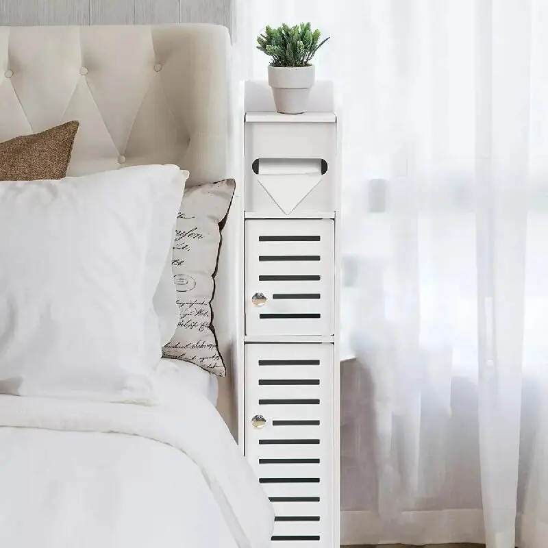 Bathroom Storage Shelf Freestanding Bathroom Cabinet Organizer Toilet Paper Holder with Storage 3 Tier Bathroom Towel Storage