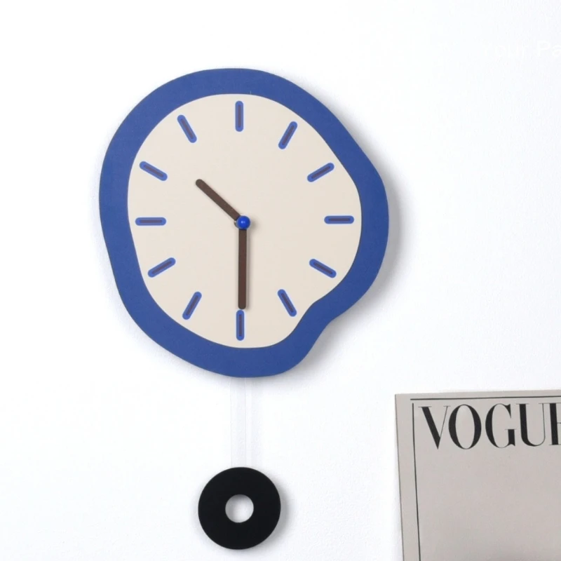 

Silent Wall Clock Creative Acrylic Wall Clock Modern Decorative Hanging Swing Clocks Living Room Cute Decoration Accessories