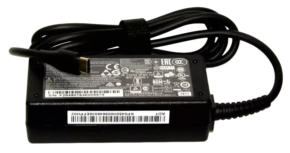 

Chicony A16-045N1A AC Adapter Charger 20V 2.25A 45W TYPE C USB-C Laptop Power Supply W20-045N1B W20-045N1A W20-045N1D