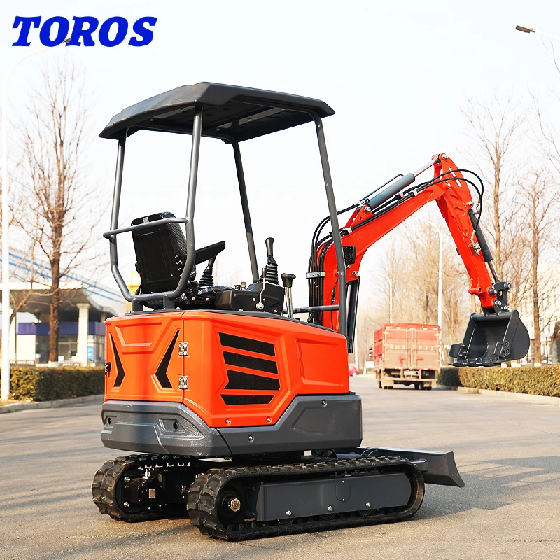Micro Kleine Digger Mini Bagger Kleine 1 2 Ton 1800Kg Mini Graafmachine Met Aangepaste Kleuren Met Ce Certificering Beste Kwaliteit