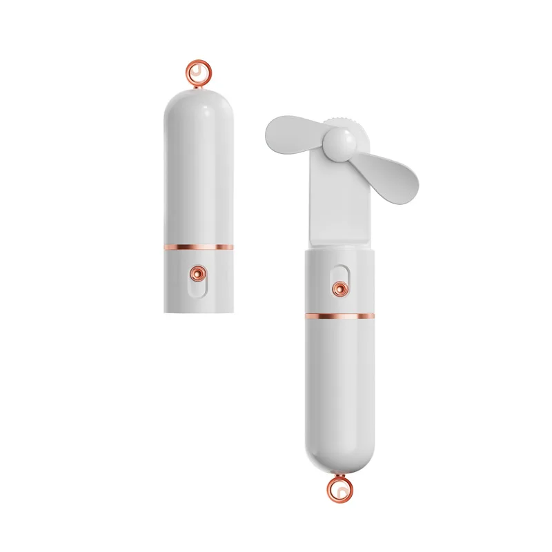 Portable Fan Mini Handheld Fan USB 800mAh Recharge Hand Held Small Pocket Fan with Power Bank Flashlight Feature