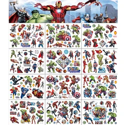 Marvel Iron Man Hulk Tattoo Stickers Temporary Tattoos for Kids Birthday Party Supplies Favors Cute Tattoos Stickers Decoration