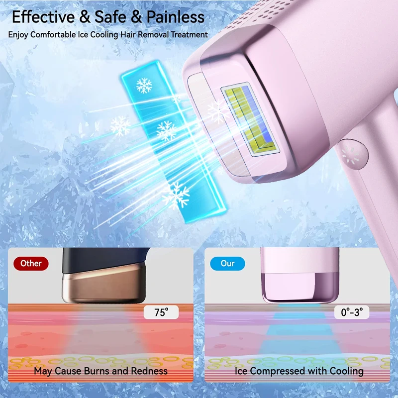 MLAY T14 IPL ICE Cooling Hair Removal Device Home IPL Laser Epilator Replaceable Face Body Bikini Lamps For Women Men Painless