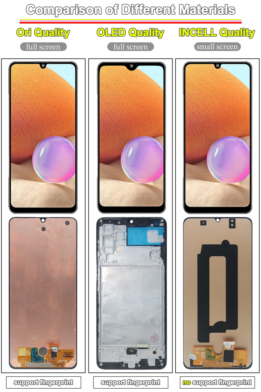 AMOLED LCD لسامسونج غالاكسي A32 4G الهاتف عرض تعمل باللمس استبدال لسامسونج A325F A325M A325N LCD اللمس محول الأرقام