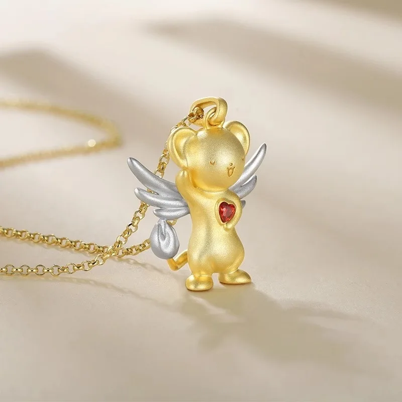 

Ожерелье с изображением карты Captor Sakura, трехмерный кулон высокого уровня, универсальное периферийное ожерелье в стиле аниме, женский праздничный подарок